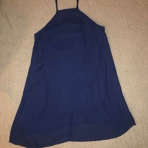 Navy blue halter dress